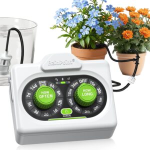 RAINPOINT WiFi Automatic Plant Waterer Indoor, Drip Irrigation System Kits | Smart APP Plant Watering Devices Indoor, Vacation Watering Anti-Siphon Device with 2400mAh Rechargeable Battery 15 Pots
