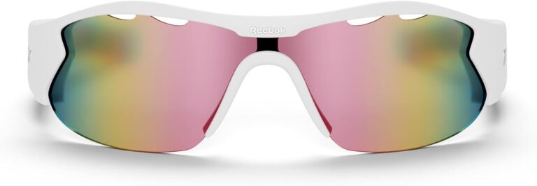 Reebok Flash Smart Audio Glasses, Iridescent Polarized, Powered by Lucyd | Iridescent mirror lenses, HiFi open-ear audio, active sport fit, AI voice assistant for running & training