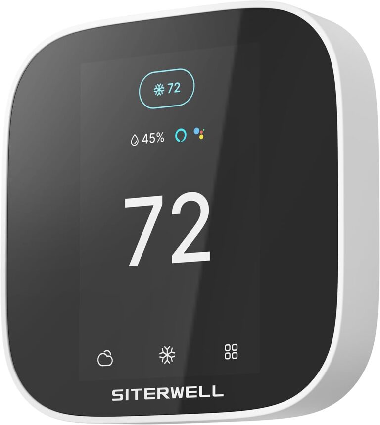 Siterwell Smart Thermostat WiFi Programmable Thermostat for Home | Compatible with Alexa and Google Assistant,App & Voice‑Controlled Touch‑Screen HVAC